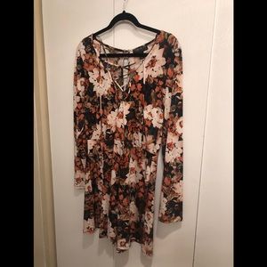 Forever 21 plus Floral Romper NWT